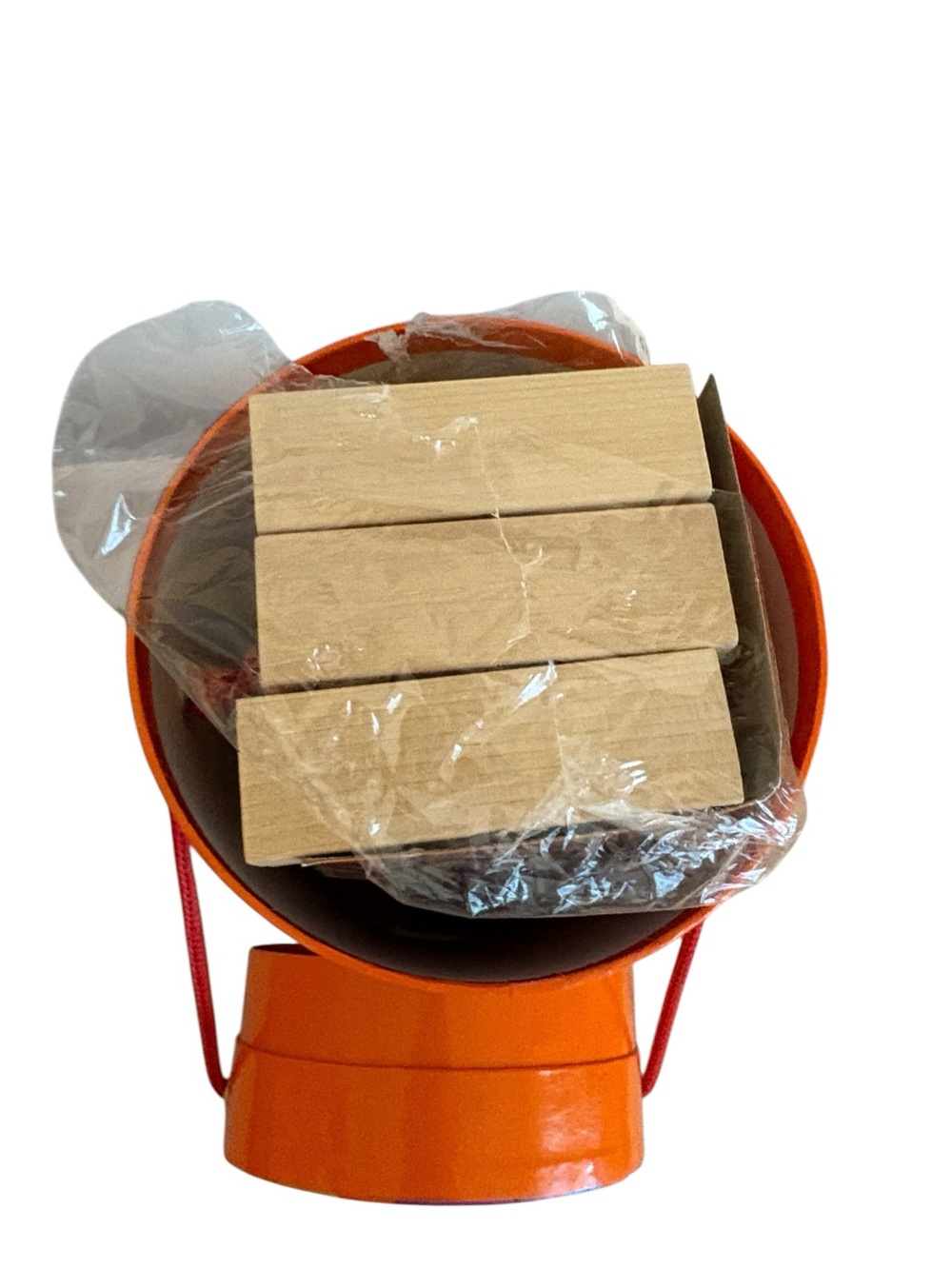 Jenga Original Wood Block Game Parker Brothers Orange Cylinder Tube Complete - Picture 5 of 6
